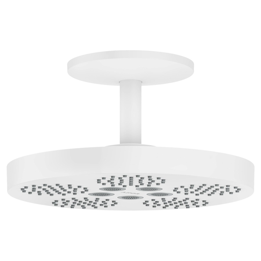 Deckenbrause ONE 280
D 28 cm, 2jet PowderRain/Rain
Durchflussmenge 12,5 l/min
Deckenbrausearm 21,1 cm
Geräuschgruppe II
ohne Einbaukörper 757 019