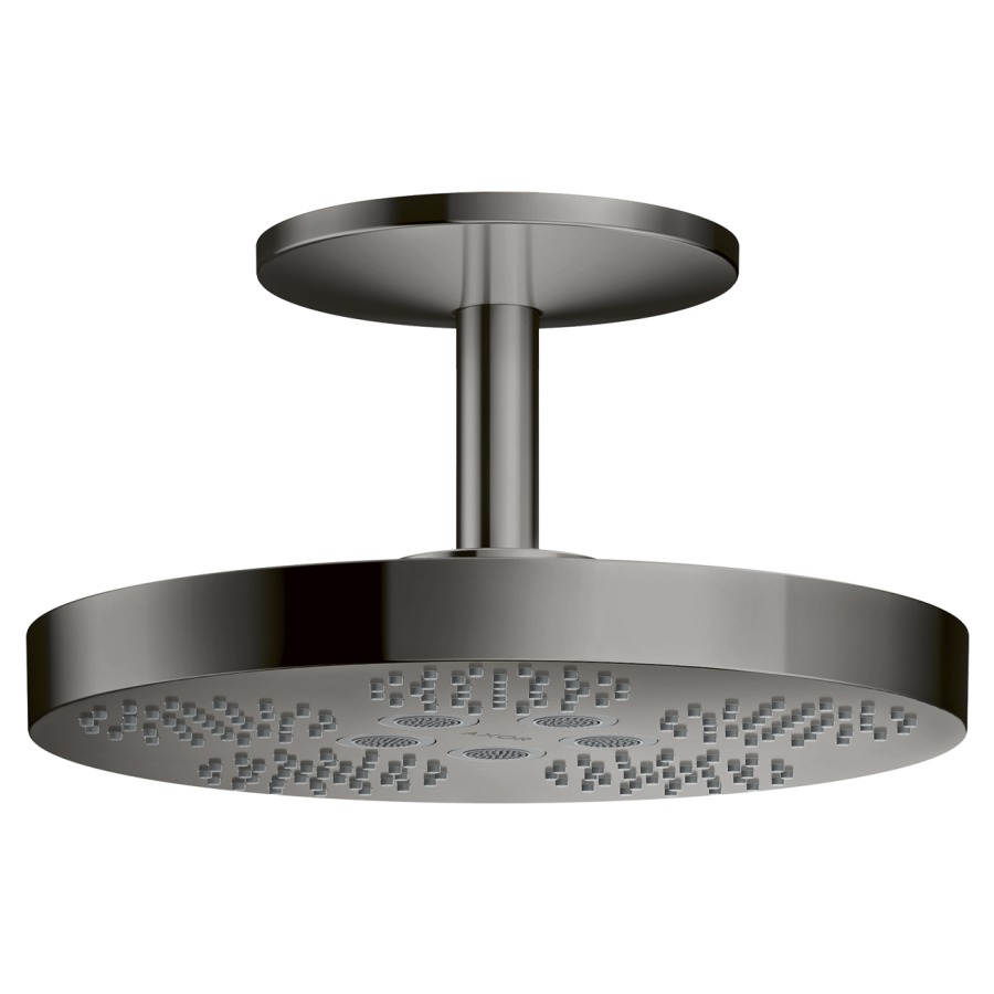 Deckenbrause ONE 280
D 28 cm, 2jet PowderRain/Rain
Durchflussmenge 12,5 l/min
Deckenbrausearm 21,1 cm
Geräuschgruppe II
ohne Einbaukörper 757 019