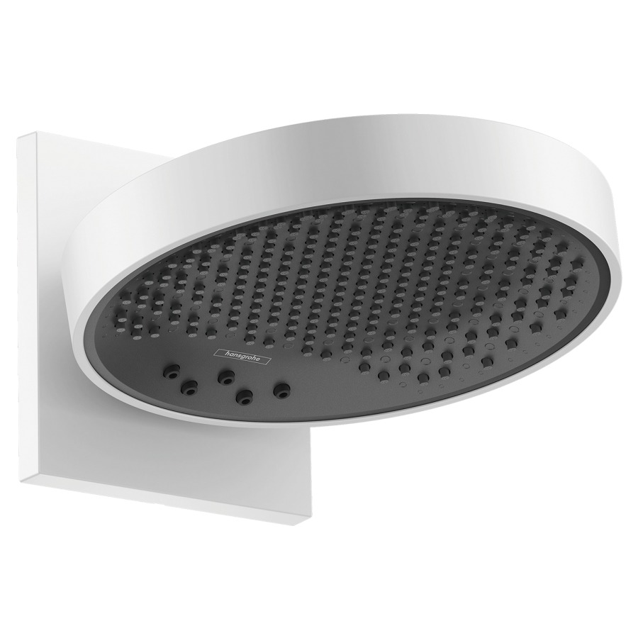 Wandbrause RAINFINITY 250
A 273 mm, D 25 cm
3jet EcoSmart, Quick Clean
PowderRain/Intense
PowderRain/RainStream
neigbar um 10-30°
Durchflussmenge 9 l/min
ohne Einbaukörper 757 011