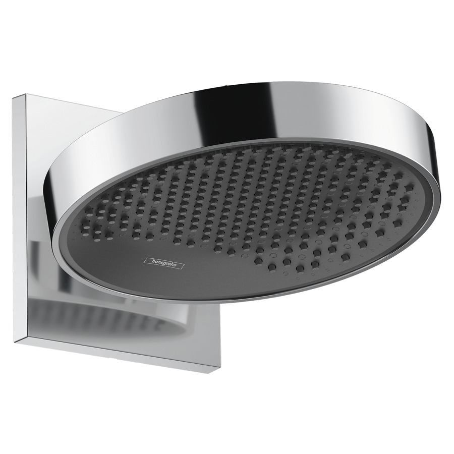 Wandbrause RAINFINITY 250
A 273 mm, D 25 cm
1jet EcoSmart, Quick Clean
PowderRain, neigbar um 10-30°
Durchflussmenge 9,4 l/min