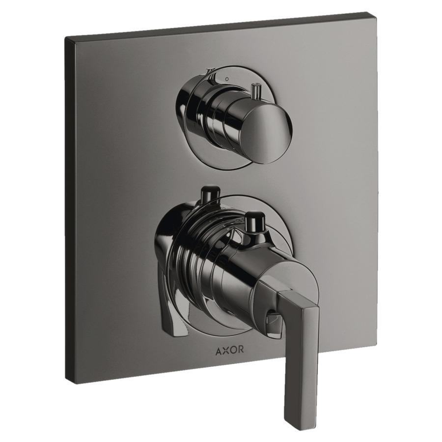 Thermostat CITTERIO
set de montage final
avec robinet d'arrêt
poignée à levier, sans 757 011
groupe acoustique I