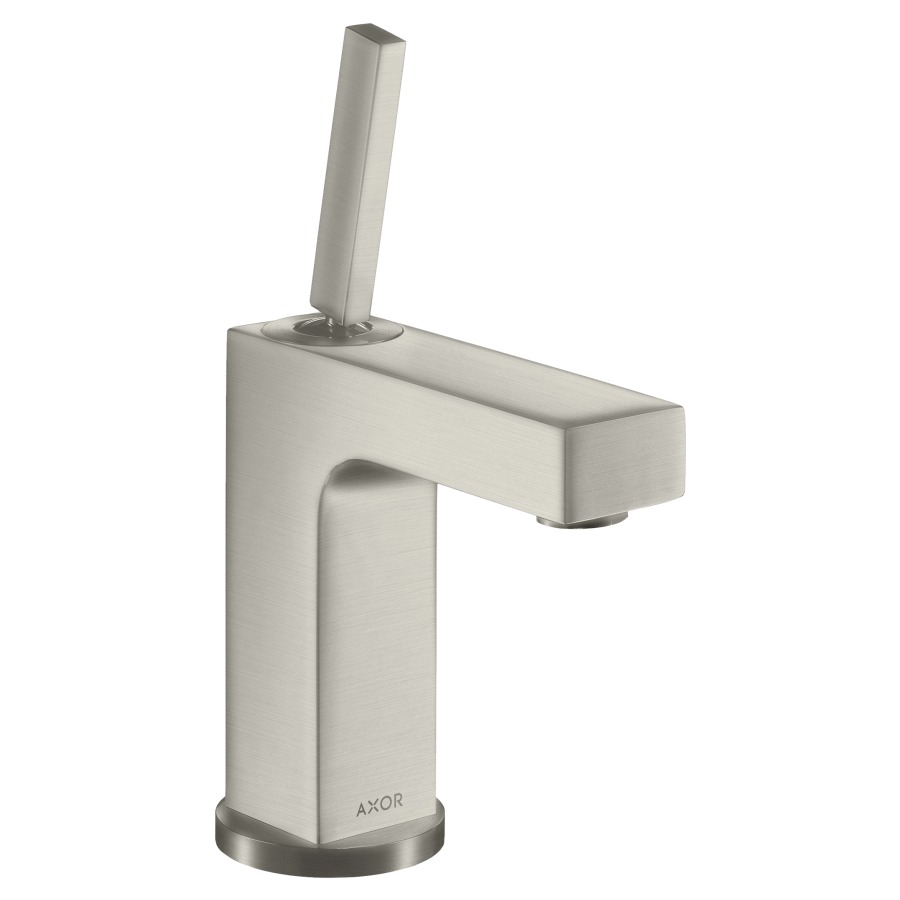 Mélangeur de lavabo CITTERIO
110, S 104 mm, goulot fixe
H jusqu'à aérateur 112 mm
poignée à levier
vidage excentrique, débit
5 l/min, groupe acoustique I
