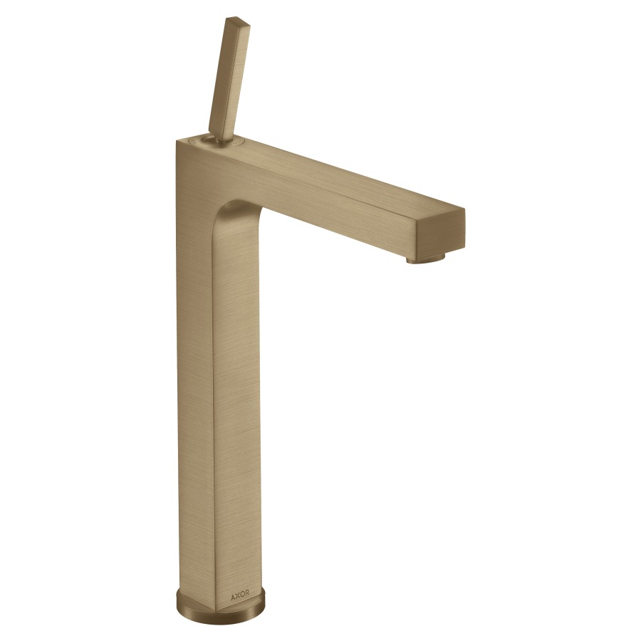 Mélangeur de lavabo CITTERIO
270, S 201 mm, goulot fixe
haute colonne
H jusqu'à aérateur 277 mm
H levier ouvert 395 mm
poignée à levier
vidage excentrique, débit
5 l/min, groupe acoustique I