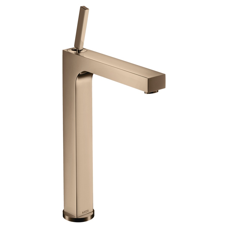 Mélangeur de lavabo CITTERIO
270, S 201 mm, goulot fixe
haute colonne
H jusqu'à aérateur 277 mm
H levier ouvert 395 mm
poignée à levier
vidage excentrique, débit
5 l/min, groupe acoustique I
