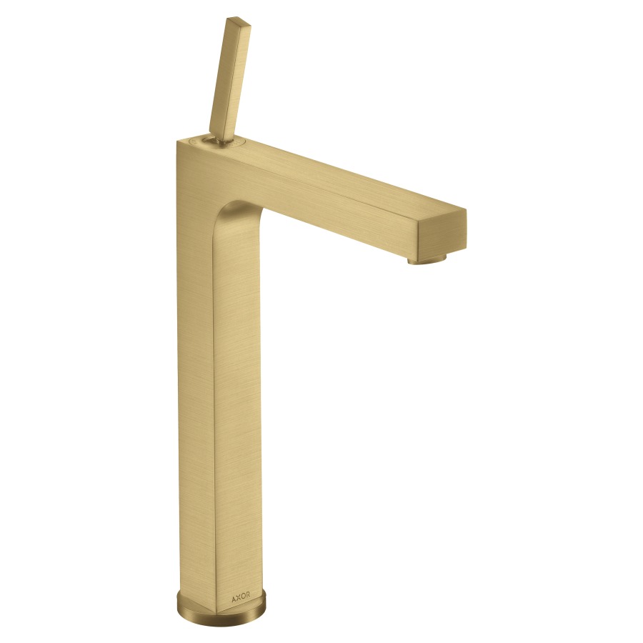 Mélangeur de lavabo CITTERIO
270, S 201 mm, goulot fixe
haute colonne
H jusqu'à aérateur 277 mm
H levier ouvert 395 mm
poignée à levier
vidage excentrique, débit
5 l/min, groupe acoustique I