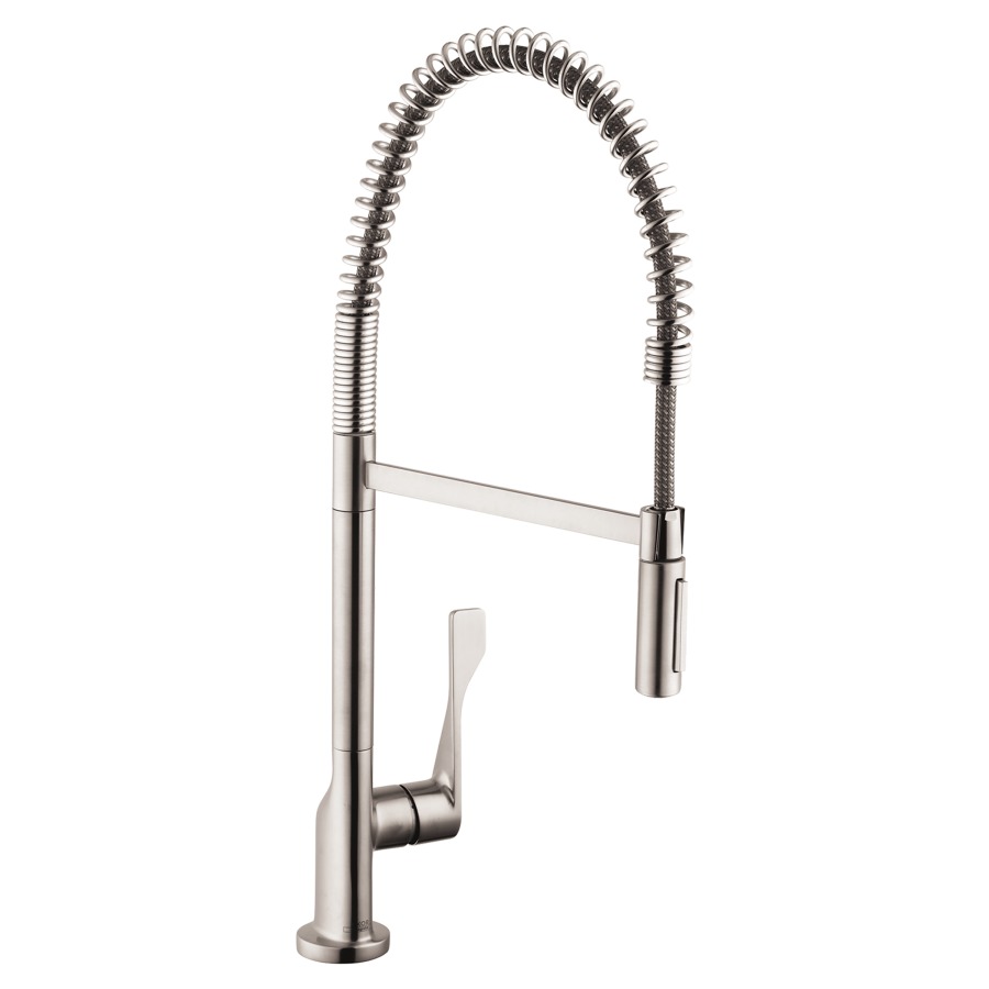 Mélangeur d'évier CITTERIO
Semi-Pro, S 270 mm, goulot
orientable, douche lave-
vaisselle, débit 9,5 l/min
groupe acoustique I