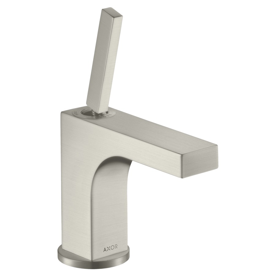 Mélangeur de lavabo CITTERIO
90, S 110 mm, goulot fixe
poignée à levier
vidage excentrique, débit
5 l/min, groupe acoustique I