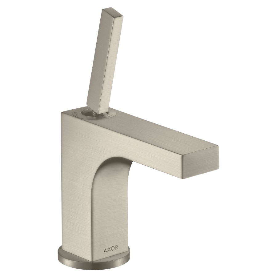 Mélangeur de lavabo CITTERIO
90, S 110 mm, goulot fixe
poignée à levier
vidage excentrique, débit
5 l/min, groupe acoustique I