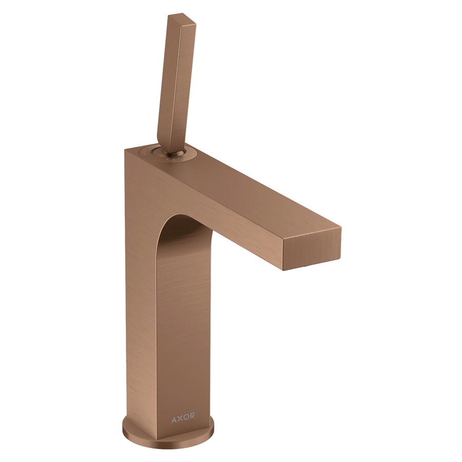 Mélangeur de lavabo CITTERIO
160, S 141 mm, goulot fixe
poignée à levier, avec soupape
à grille non verouillable
débit 5 l/min
groupe acoustique I
