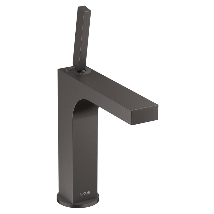 Mélangeur de lavabo CITTERIO
160, S 141 mm, goulot fixe
poignée à levier, avec soupape
à grille non verouillable
débit 5 l/min
groupe acoustique I