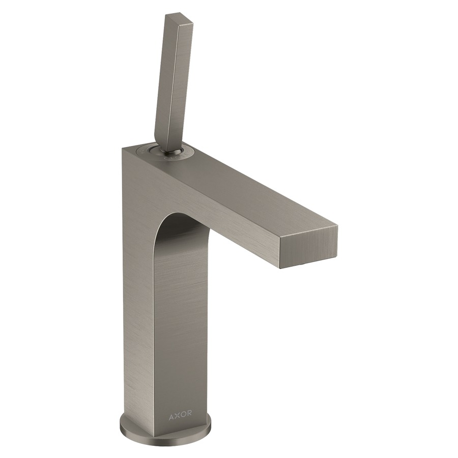 Mélangeur de lavabo CITTERIO
160, S 141 mm, goulot fixe
poignée à levier, avec soupape
à grille non verouillable
débit 5 l/min
groupe acoustique I