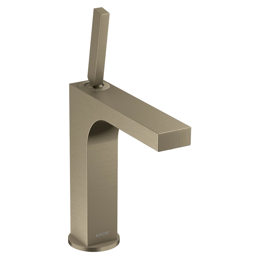 Mélangeur de lavabo CITTERIO
160, S 141 mm, goulot fixe
poignée à levier, avec soupape
à grille non verouillable
débit 5 l/min
groupe acoustique I