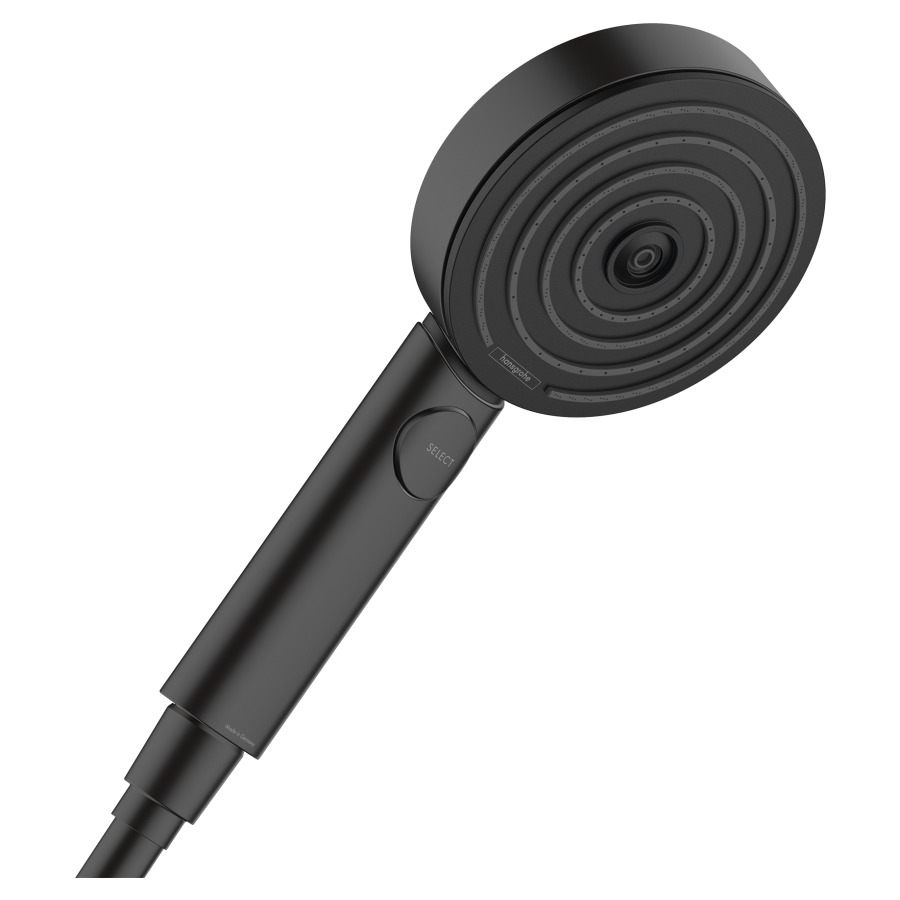 Douche à main PULSIFY SELECT
105, 3jet Relaxation
Quick Clean, changement de jet
via le bouton Select
PowderRain/IntenseRain/massage
D 10,5 cm, débit 11,4 l/min