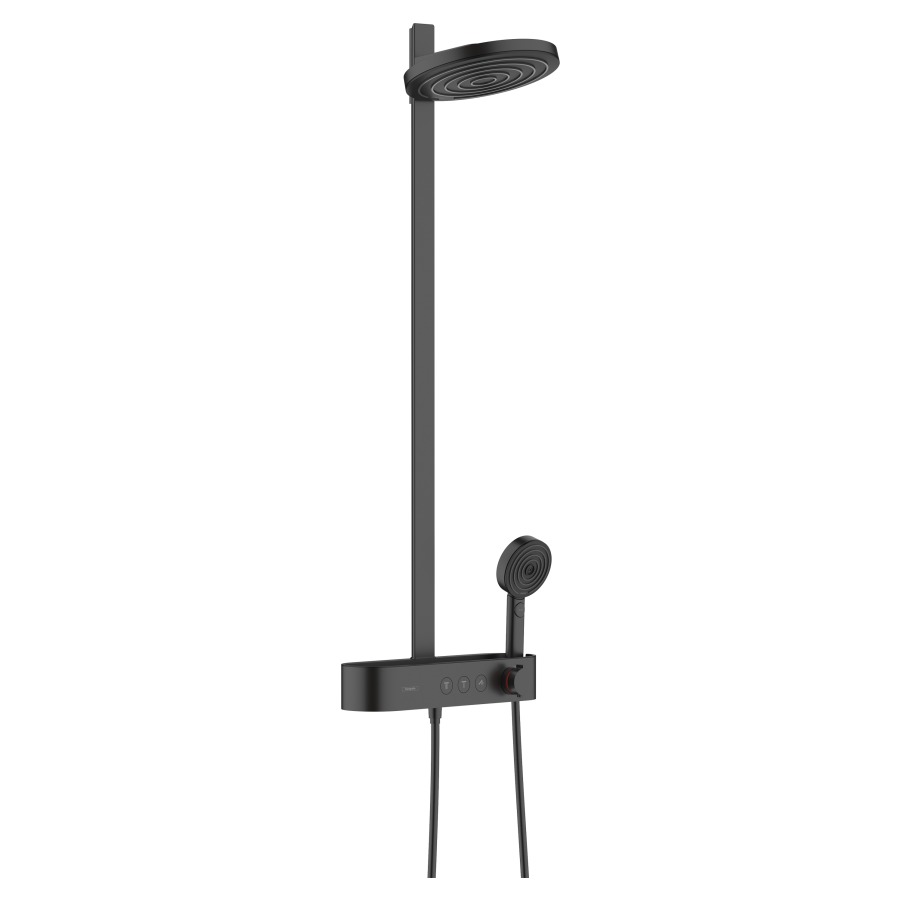 Système de douche PULSIFY 260
2jet, E 138-162 mm
thermostat ShowerTablet
Select 400, douche de tête
Pulsify 260 2jet, douche à
main, glissière de douche
tuyau de douche, support de
douche