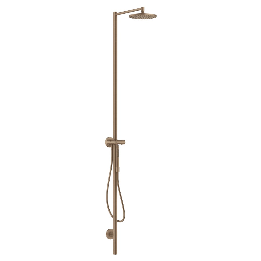 Système de douche STARCK 240
1jet, thermostat
douche de tête PowderRain
douche à main Rain, Mono
tuyau de douche, support de
douche, sans corps à encastrer
757 013