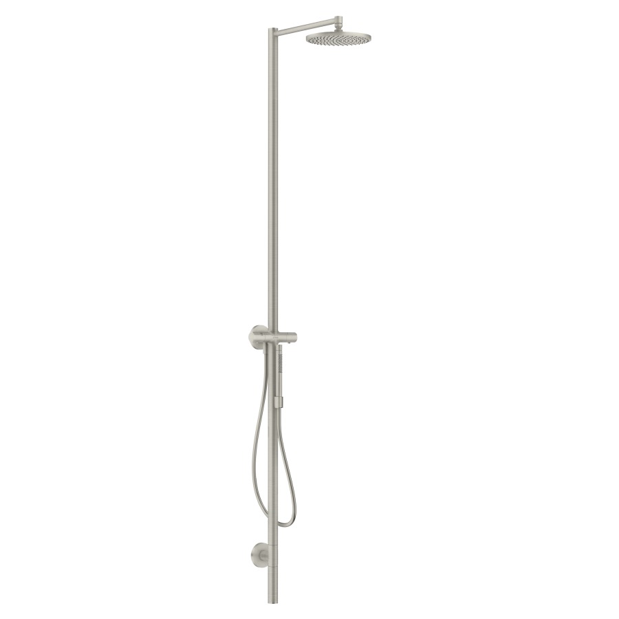 Système de douche STARCK 240
1jet, thermostat
douche de tête PowderRain
douche à main Rain, Mono
tuyau de douche, support de
douche, sans corps à encastrer
757 013