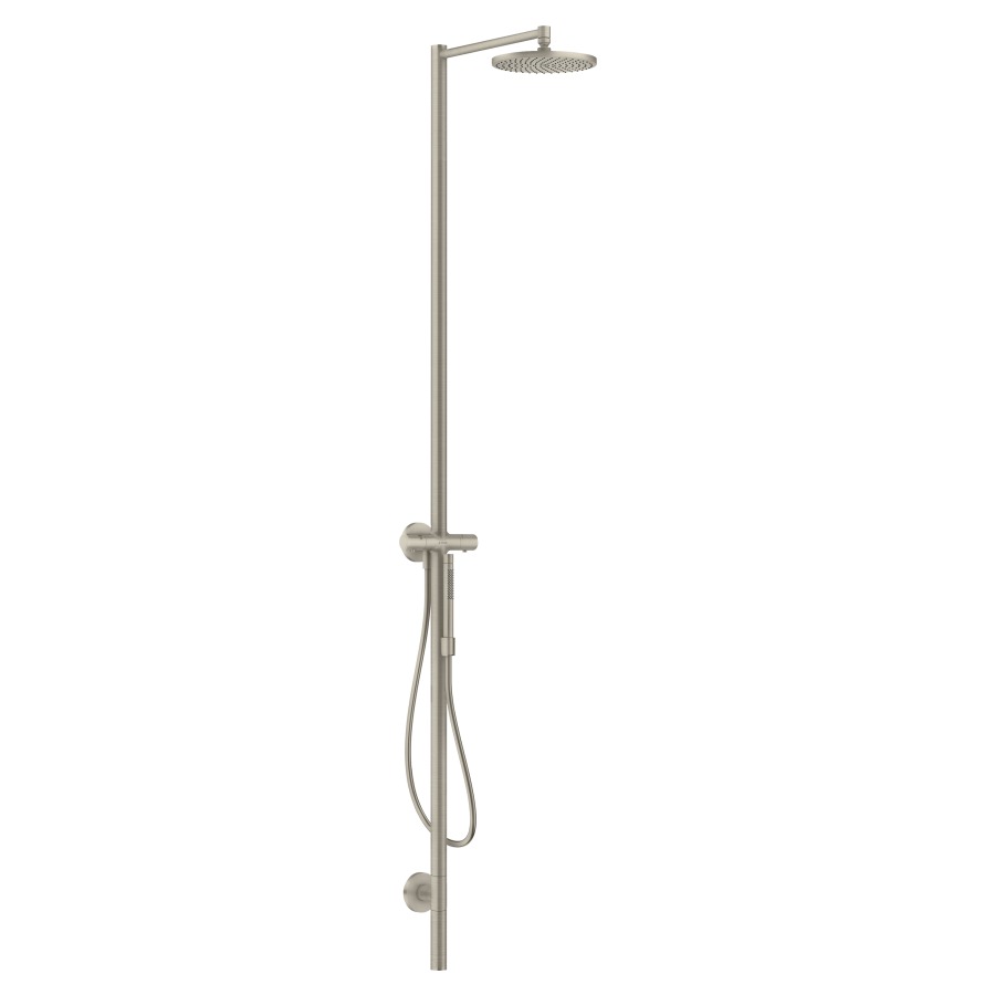 Système de douche STARCK 240
1jet, thermostat
douche de tête PowderRain
douche à main Rain, Mono
tuyau de douche, support de
douche, sans corps à encastrer
757 013