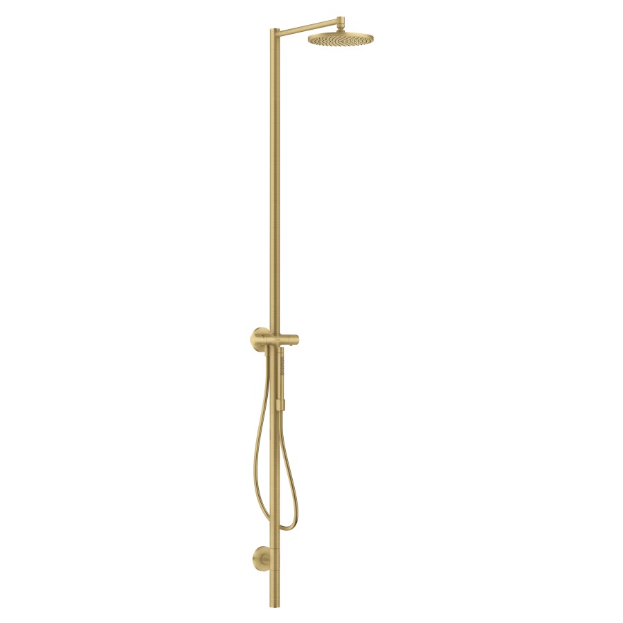 Système de douche STARCK 240
1jet, thermostat
douche de tête PowderRain
douche à main Rain, Mono
tuyau de douche, support de
douche, sans corps à encastrer
757 013