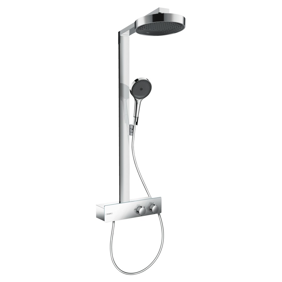 Système de douche RAINFINITY
250, 1jet, EcoSmart
avec thermostat ShowerTablet
350, pour 2 fonctions
douche de tête Rainfinity 250
1jet D 25 cm, douche à main
PowderRain, Intense PowderRain
MonoRain, glissière de douche
100 cm, tuyau de douche