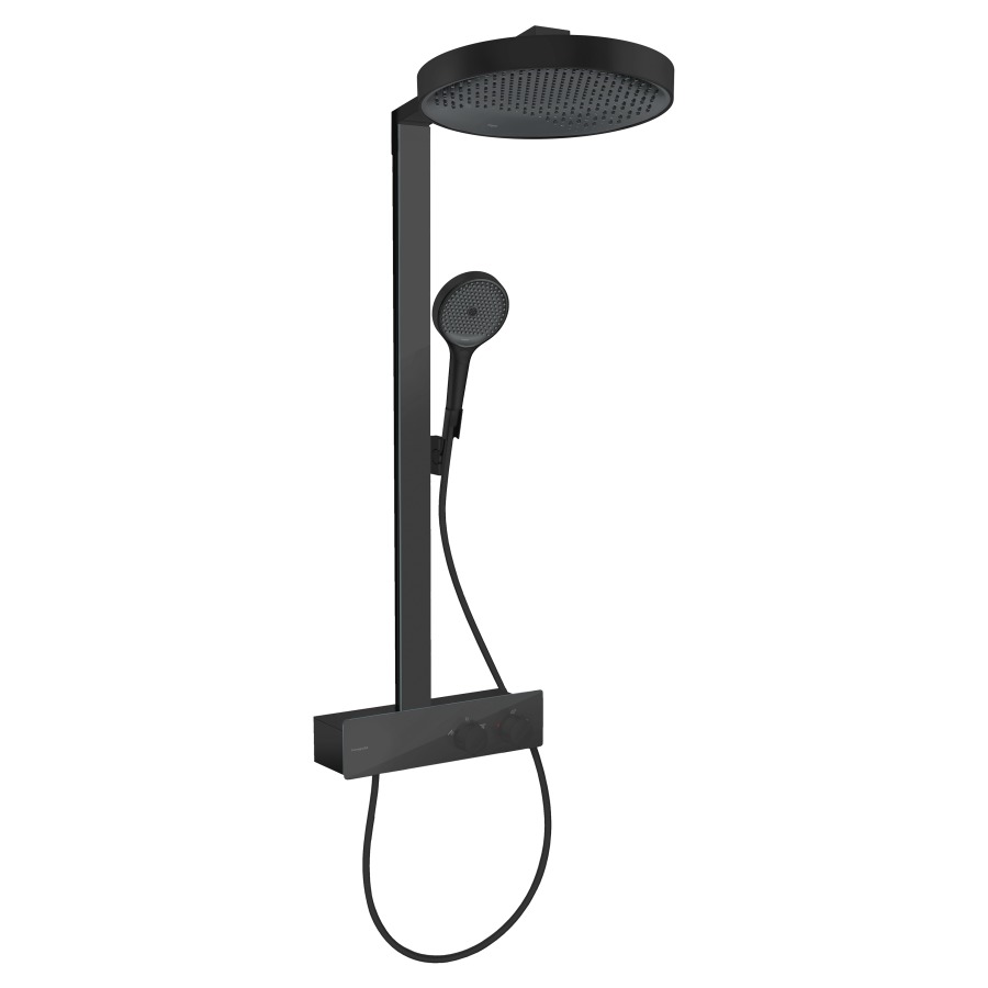 Système de douche RAINFINITY
360, 1jet, avec thermostat
ShowerTablet 350, pour 2
fonctions, douche de tête
Rainfinity 360, 1jet D 36 cm
douche à main PowderRain
Intense PowderRain, MonoRain
glissière de douche 106,6 cm
tuyau de douche