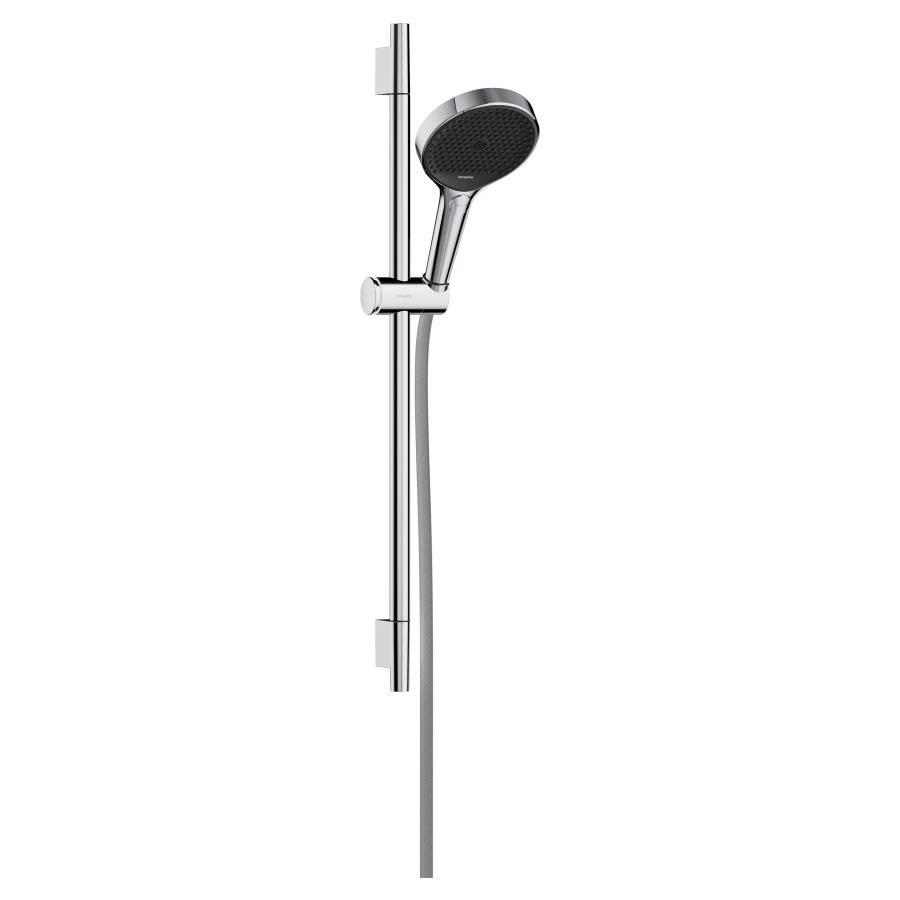 Garniture de douche RAINFINITY
130, 3jet, PowderRain/Intense
PowderRain/MonoRain
glissière de douche S Puro
65 cm, support de douche
tuyau de douche Designflex
160 cm, EcoSmart