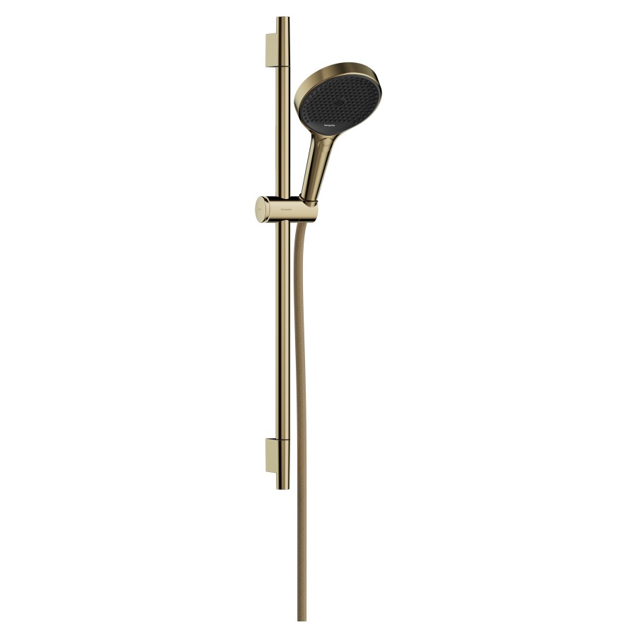 Garniture de douche RAINFINITY
130, 3jet, PowderRain/Intense
PowderRain/MonoRain
glissière de douche S Puro
65 cm, support de douche
tuyau de douche Designflex
160 cm, EcoSmart