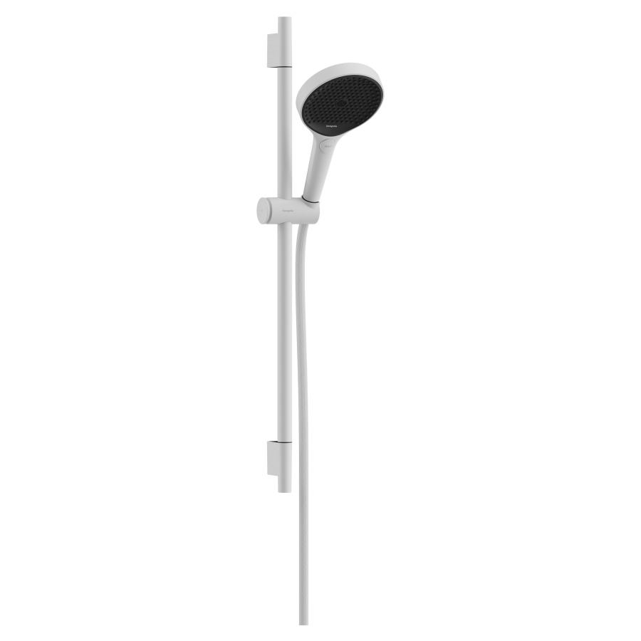 Garniture de douche RAINFINITY
130, 3jet, PowderRain/Intense
PowderRain/MonoRain
glissière de douche S Puro
65 cm, support de douche
tuyau de douche Designflex
160 cm