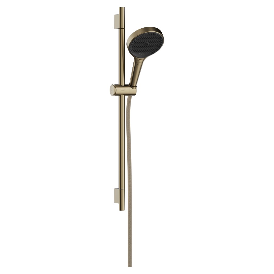 Garniture de douche RAINFINITY
130, 3jet, PowderRain/Intense
PowderRain/MonoRain
glissière de douche S Puro
65 cm, support de douche
tuyau de douche Designflex
160 cm