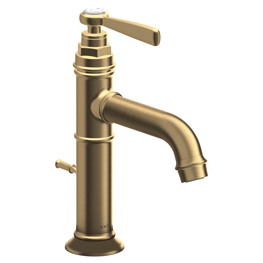 Mélangeur de lavabo MONTREUX
S 142 mm, goulot fixe
vidage excentrique, débit
5 l/min