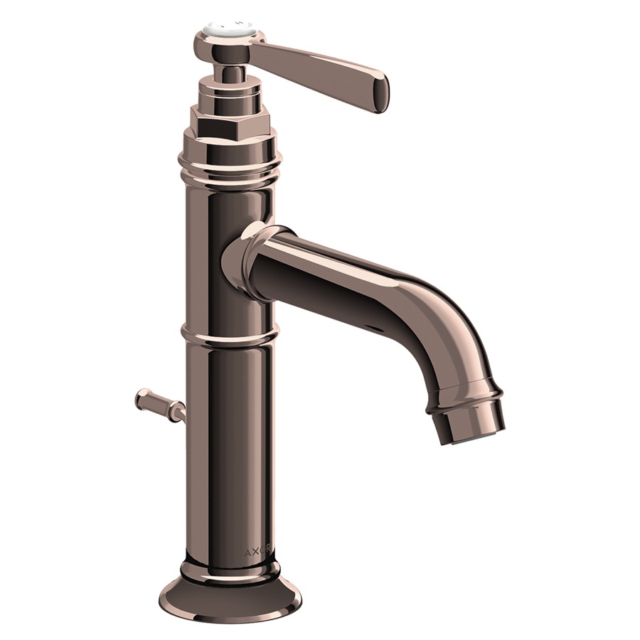 Mélangeur de lavabo MONTREUX
S 142 mm, goulot fixe
vidage excentrique, débit
5 l/min