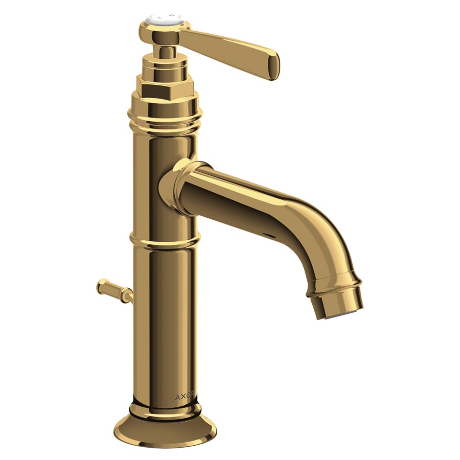 Mélangeur de lavabo MONTREUX
S 142 mm, goulot fixe
vidage excentrique, débit
5 l/min