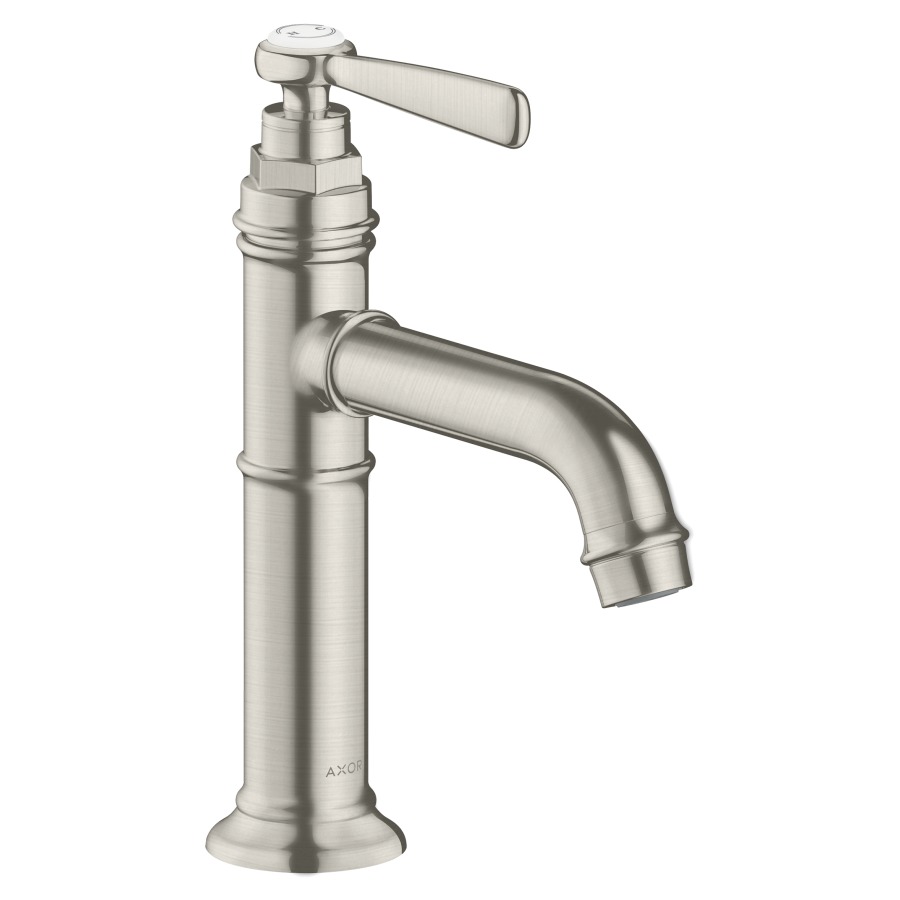 Mélangeur de lavabo MONTREUX
S 142 mm, goulot fixe
avec soupape à grille non
verouillable, débit 5 l/min