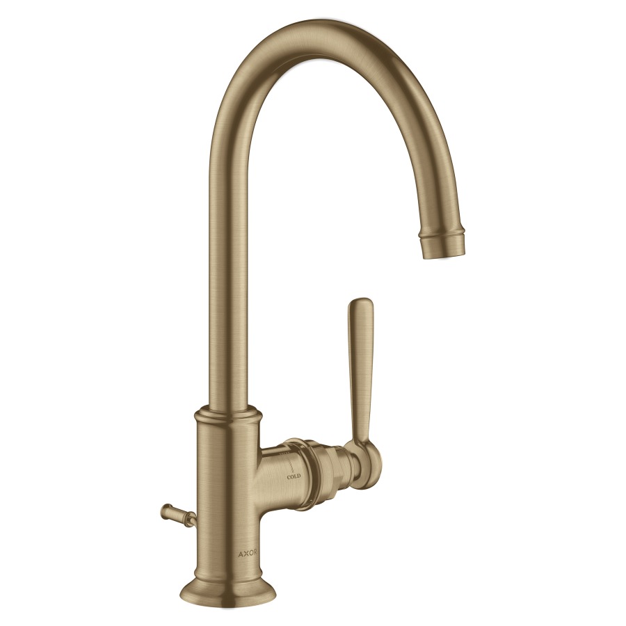 Mélangeur de lavabo MONTREUX
S 175 mm, H 323 mm
goulot orientable 120°
vidage excentrique
débit 5 l/min