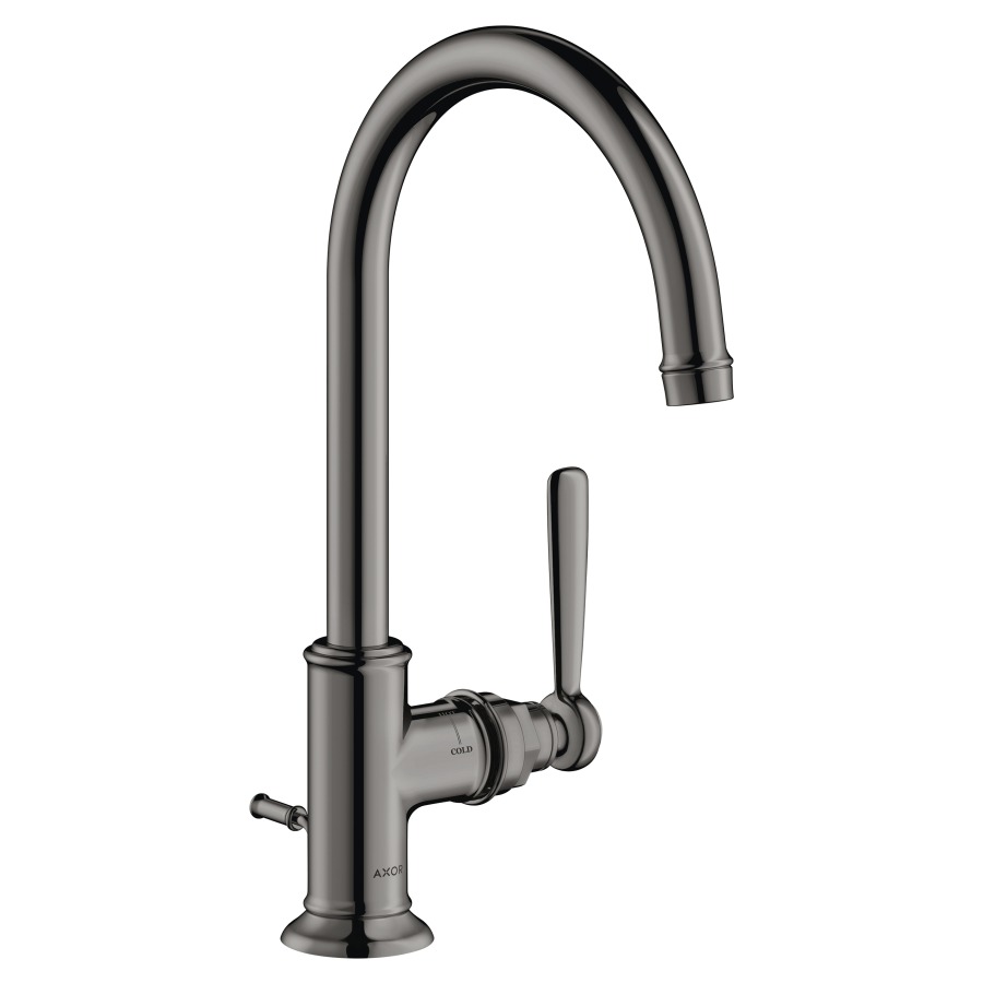 Mélangeur de lavabo MONTREUX
S 175 mm, H 323 mm
goulot orientable 120°
vidage excentrique
débit 5 l/min