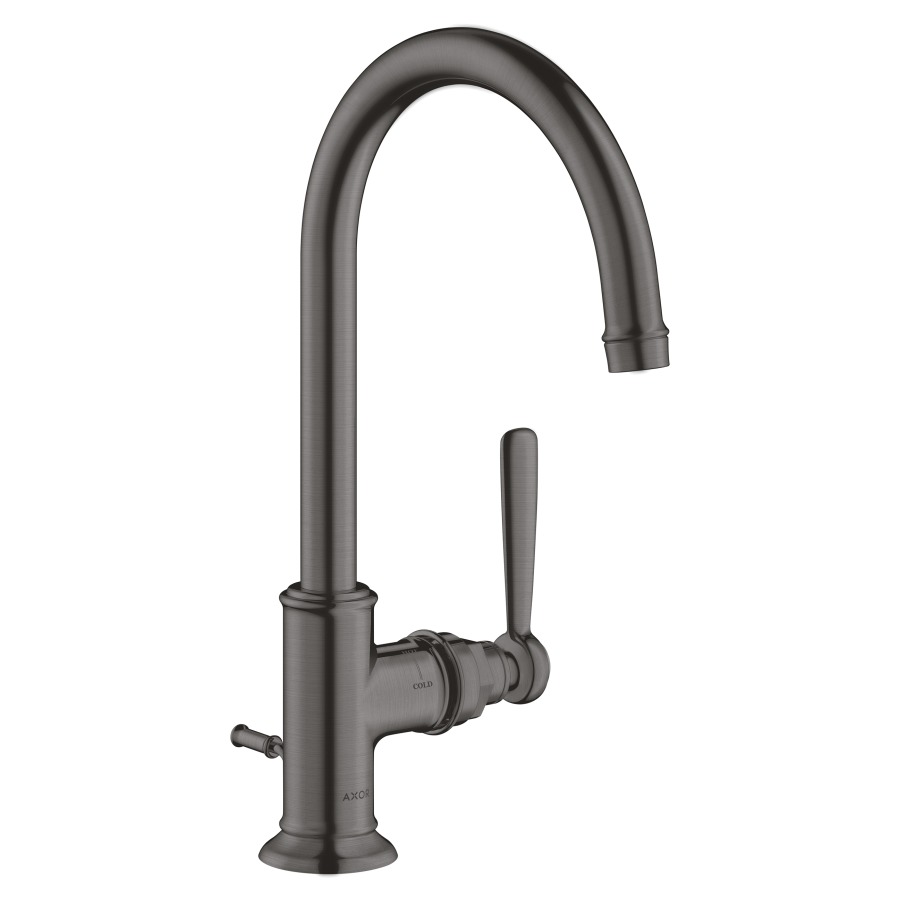 Mélangeur de lavabo MONTREUX
S 175 mm, H 323 mm
goulot orientable 120°
vidage excentrique
débit 5 l/min
