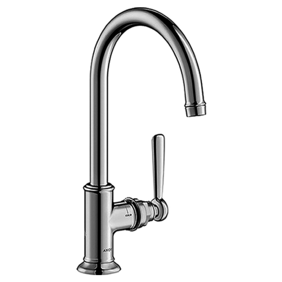 Mélangeur de lavabo MONTREUX
S 175 mm, H 323 mm
goulot orientable 120°
avec soupape à grille
non verouillable
débit 5 l/min