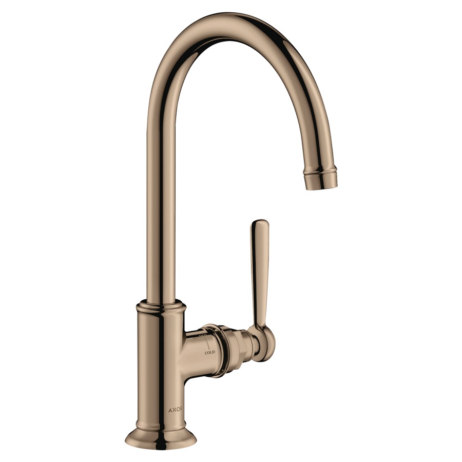 Mélangeur de lavabo MONTREUX
S 175 mm, H 323 mm
goulot orientable 120°
avec soupape à grille
non verouillable
débit 5 l/min