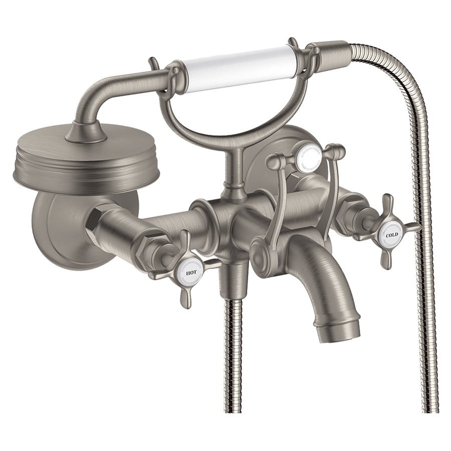 Batterie de bain MONTREUX
E 138-202 mm, raccords S 1/2"
tuyau, douche
groupe acoustique I