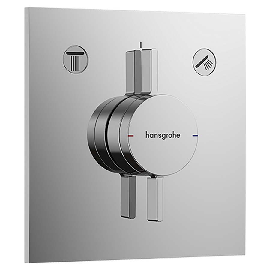 Mélangeur de douche DUOTURN E
UP, set de montage final
15,5 x 15,5 cm, pour commander
2 fonctions, débit 29.5 l/min
sans corps à encastrer 757 049
