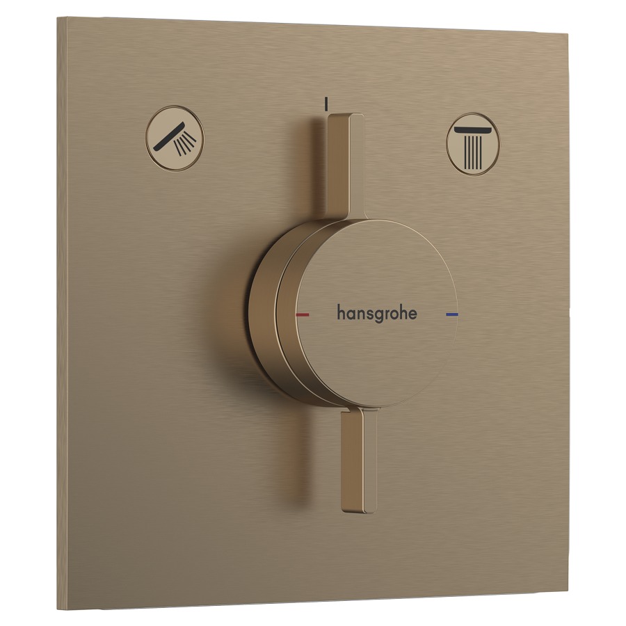 Mélangeur de douche DUOTURN E
UP, set de montage final
15,5 x 15,5 cm, pour commander
2 fonctions, débit 29.5 l/min
sans corps à encastrer 757 049