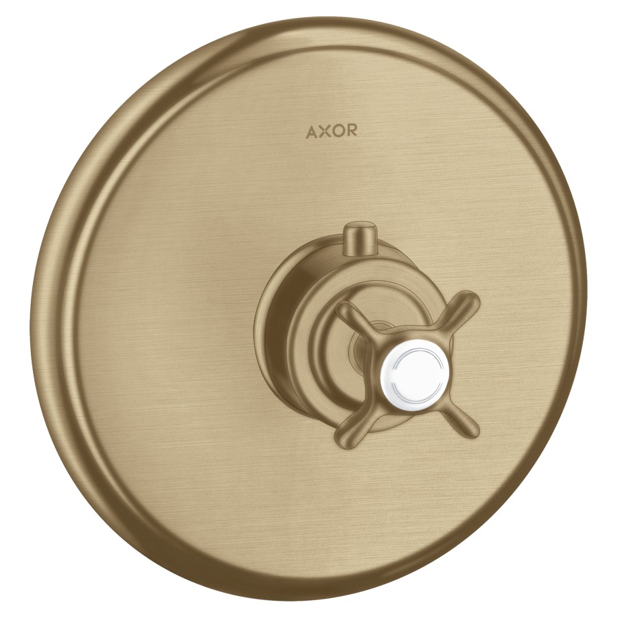 Thermostat MONTREUX
set de montage final
D 17,6 cm, sans robinet
d'arrêt, sans corps à
à encastrer 757 011, débit
43 l/min, groupe acoustique II