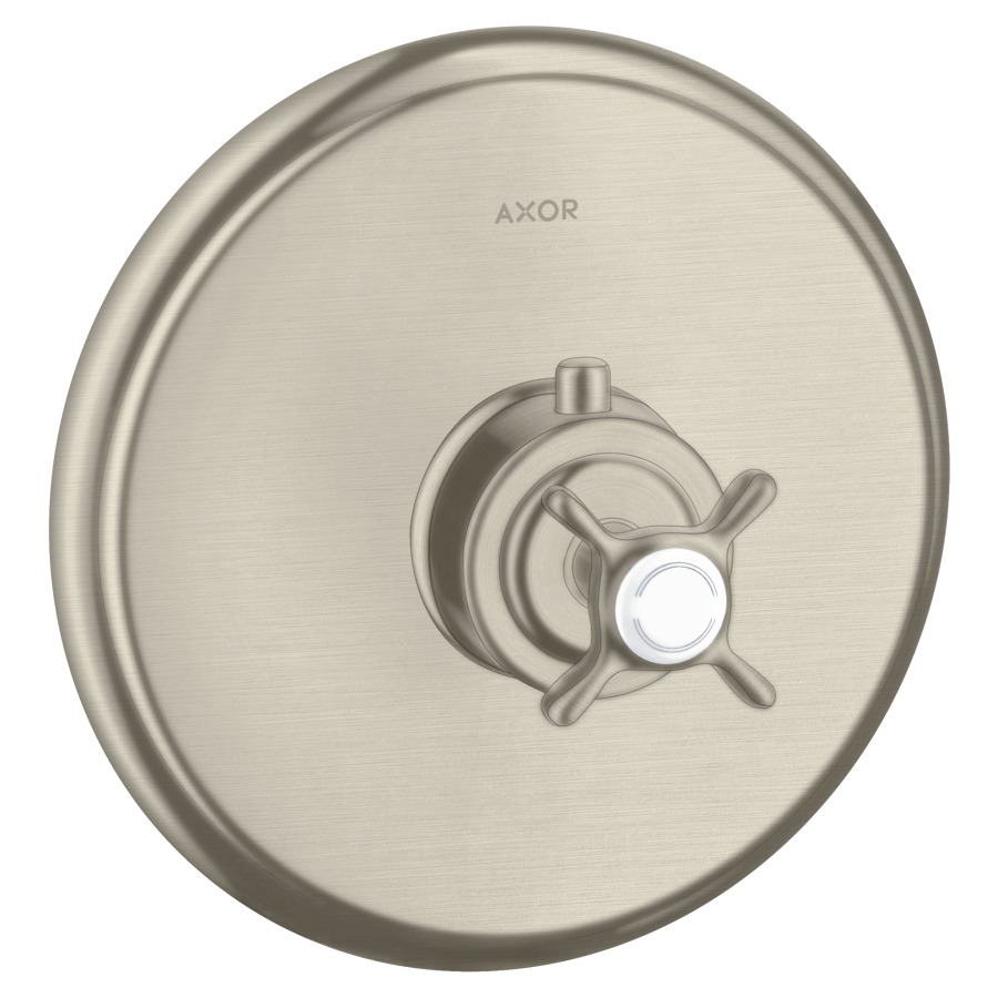 Thermostat MONTREUX
set de montage final
D 17,6 cm, sans robinet
d'arrêt, sans corps à
à encastrer 757 011, débit
43 l/min, groupe acoustique II