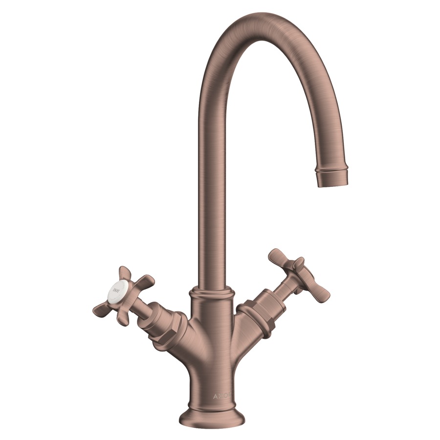 Batterie de lavabo MONTREUX
S 175 mm, goulot orientable
vidage excentrique, débit
5 l/min, groupe acoustique I
