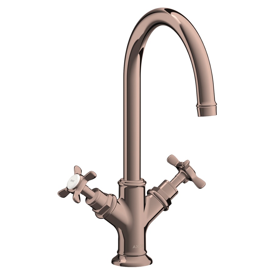 Batterie de lavabo MONTREUX
S 175 mm, goulot orientable
vidage excentrique, débit
5 l/min, groupe acoustique I