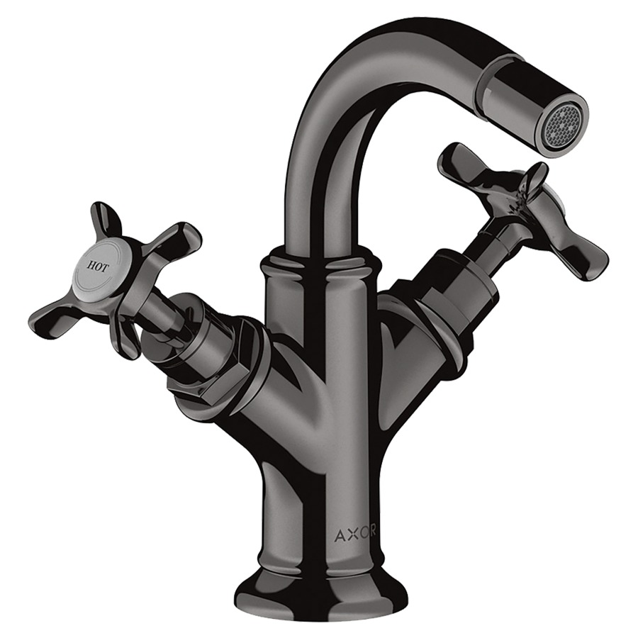 Batterie de bidet MONTREUX
goulot S 104 mm, buse
orientable, vidage excentrique
débit 7 l/min
groupe acoustique I