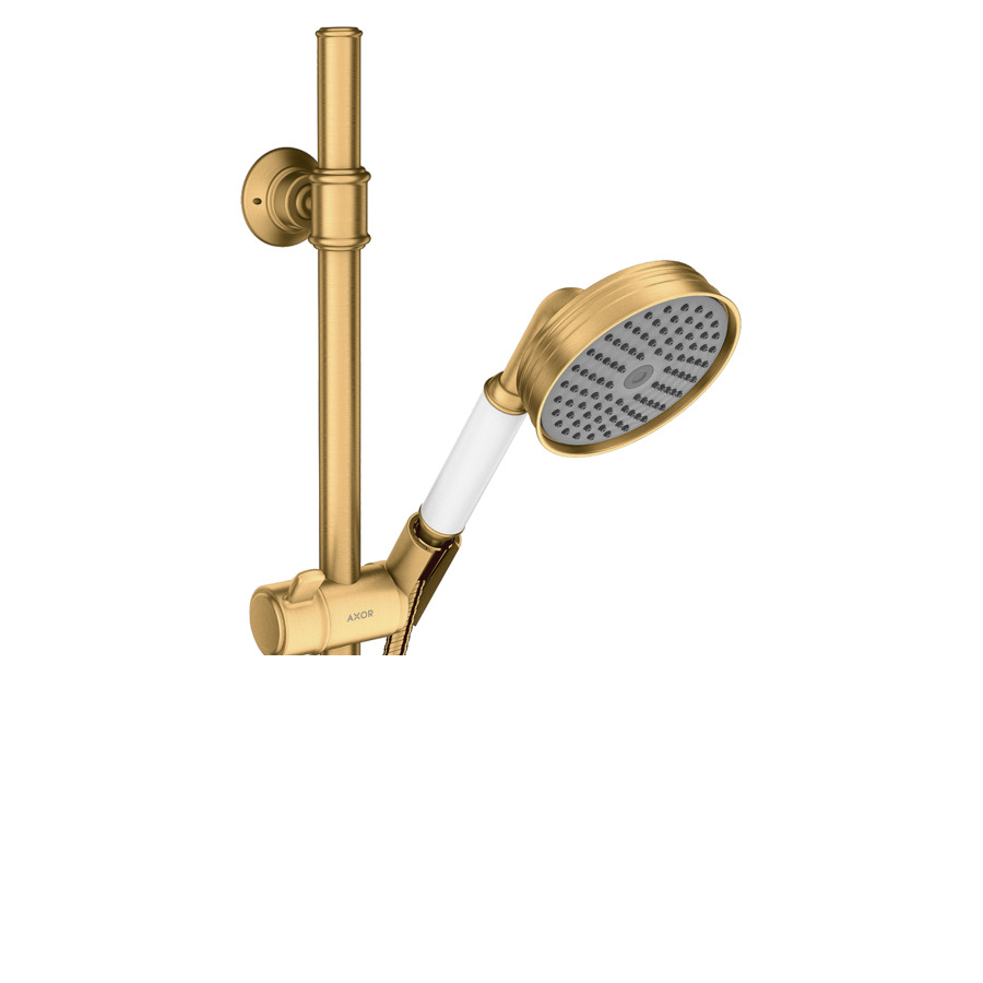 Garniture de douche MONTREUX
douche, glissière 90 cm
tuyau de douche 160 cm
groupe acoustique NT