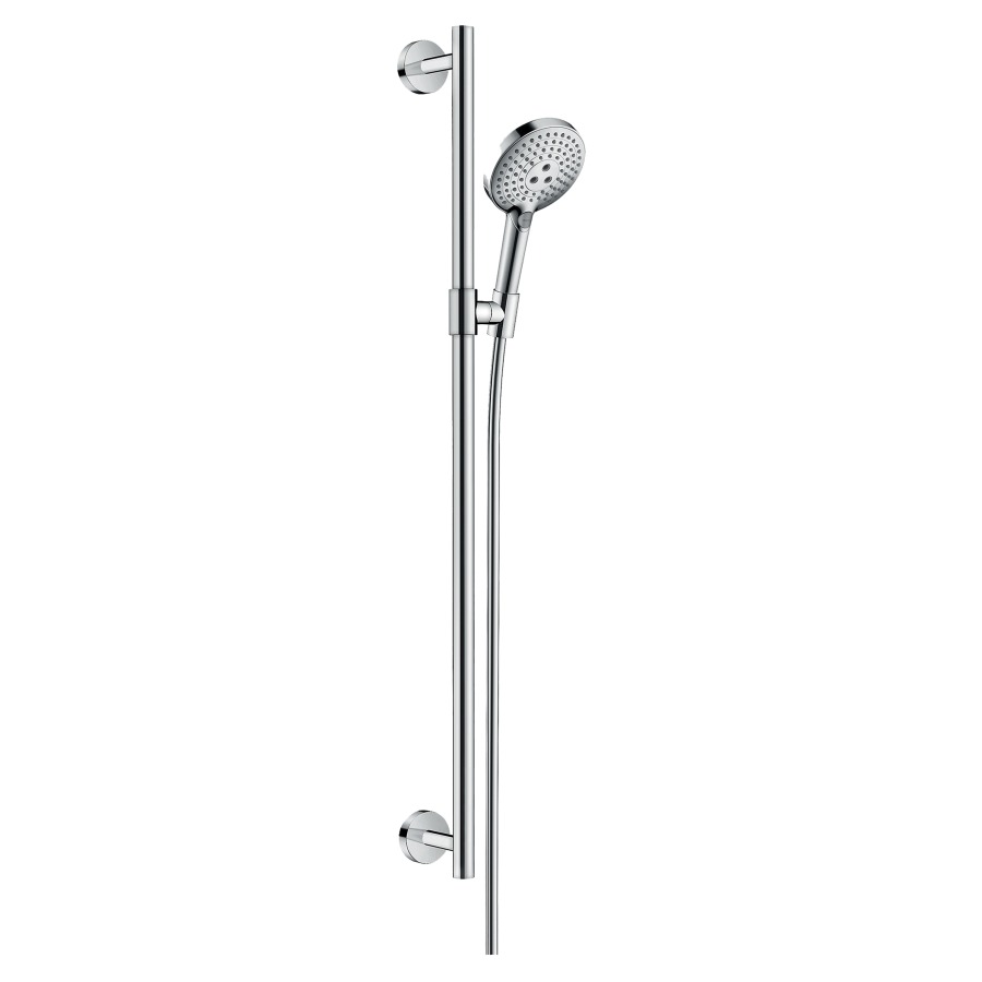 Garniture de douche RAINDANCE
SELECT S 120, 3jet EcoSmart
Quick Clean, RainAir/Whirl
Rain, glissière 90 cm
fonction de poignée jusqu'à
130 kg, tuyau de douche 160 cm
débit 8,5 l/min