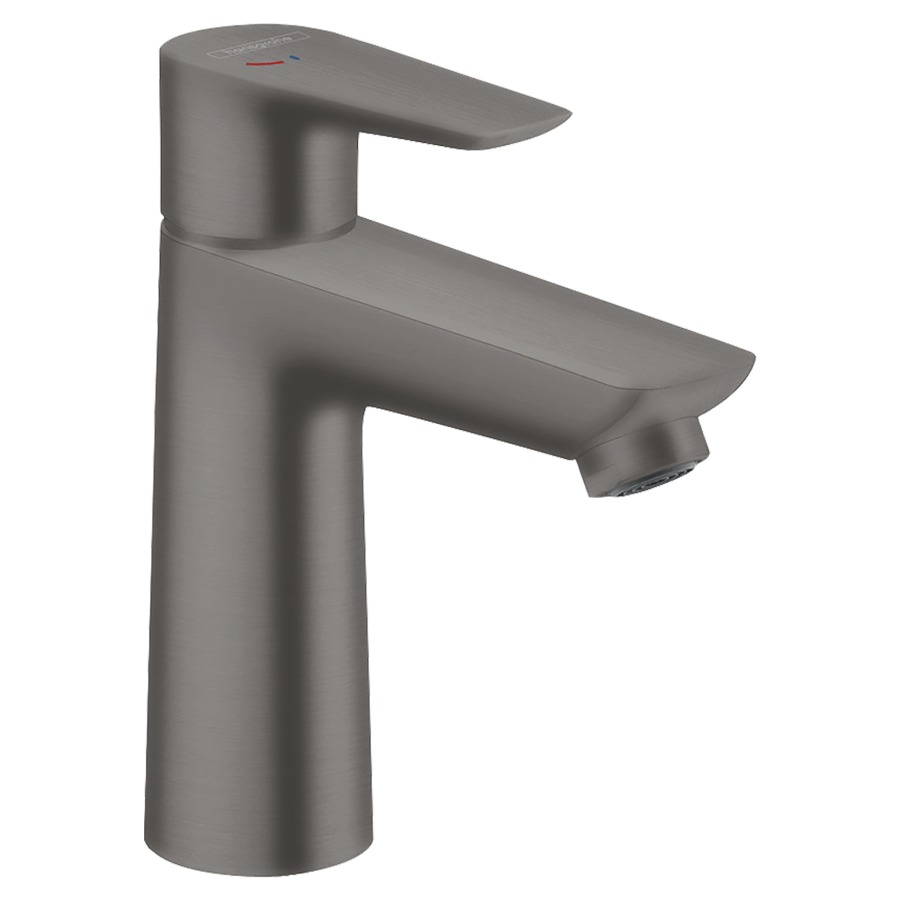 Mélangeur de lavabo TALIS E
110 COOLSTART, S 112 mm
goulot fixe, eau froide
en position centrale, débit
5 l/min, vidage excentrique
groupe acoustique I