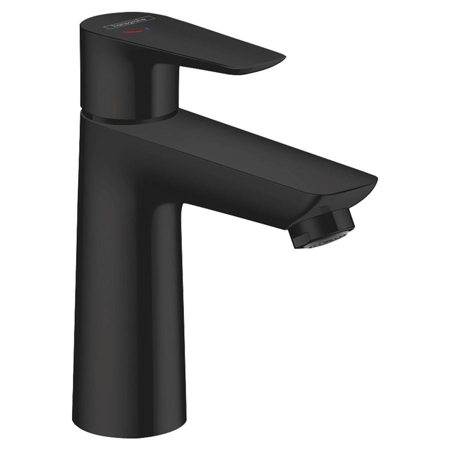 Mélangeur de lavabo TALIS E
110 COOLSTART, S 112 mm
goulot fixe, eau froide
en position centrale, débit
5 l/min, vidage excentrique
groupe acoustique I