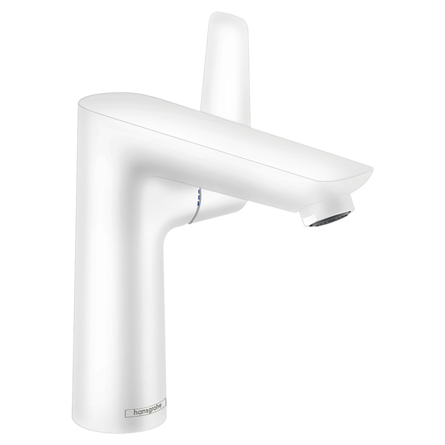 Mélangeur de lavabo TALIS E
150, S 141 mm, goulot fixe
débit 5 l/min, vidage
excentrique, groupe
acoustique I